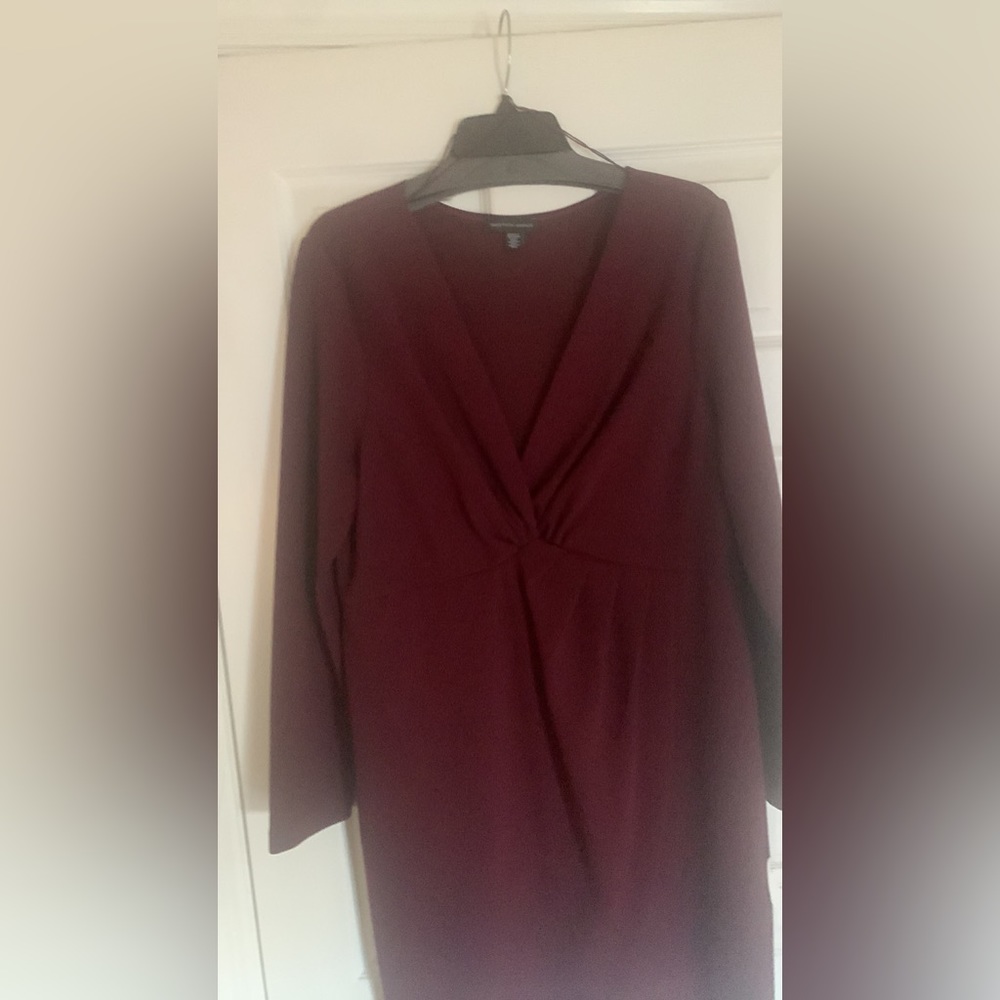 Saks Fifth Avenue Wine color dress